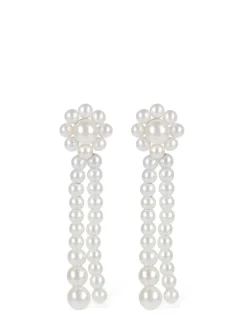 Promenade de Fleur 14kt & pearl earrings