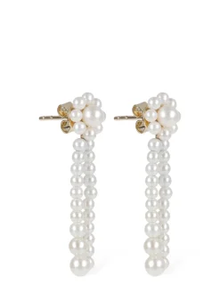 Promenade de Fleur 14kt & pearl earrings
