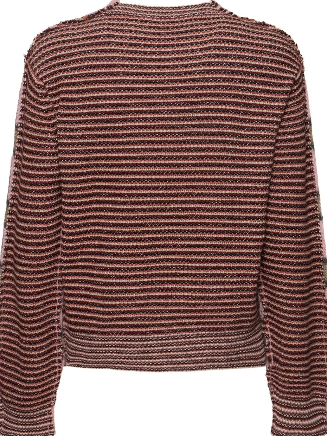 Pullover a righe con scollo rotondo