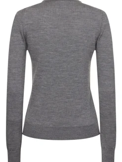 Pullover girocollo con clip