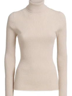 Pullover Ravena in maglia a coste con collo alto