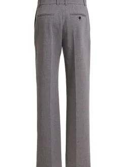Relian stretch wool straight pants