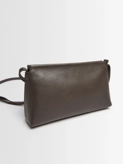 Rene micro grain leather shoulder bag