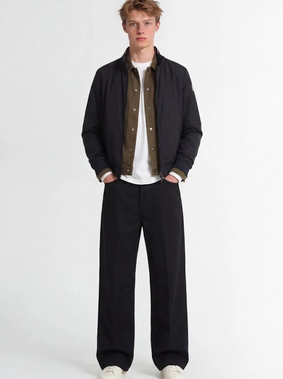 Reppe nylon rain windbreaker jacket