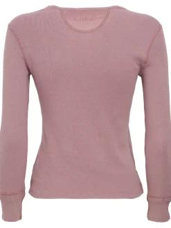 Ribbed cotton jersey long sleeve top