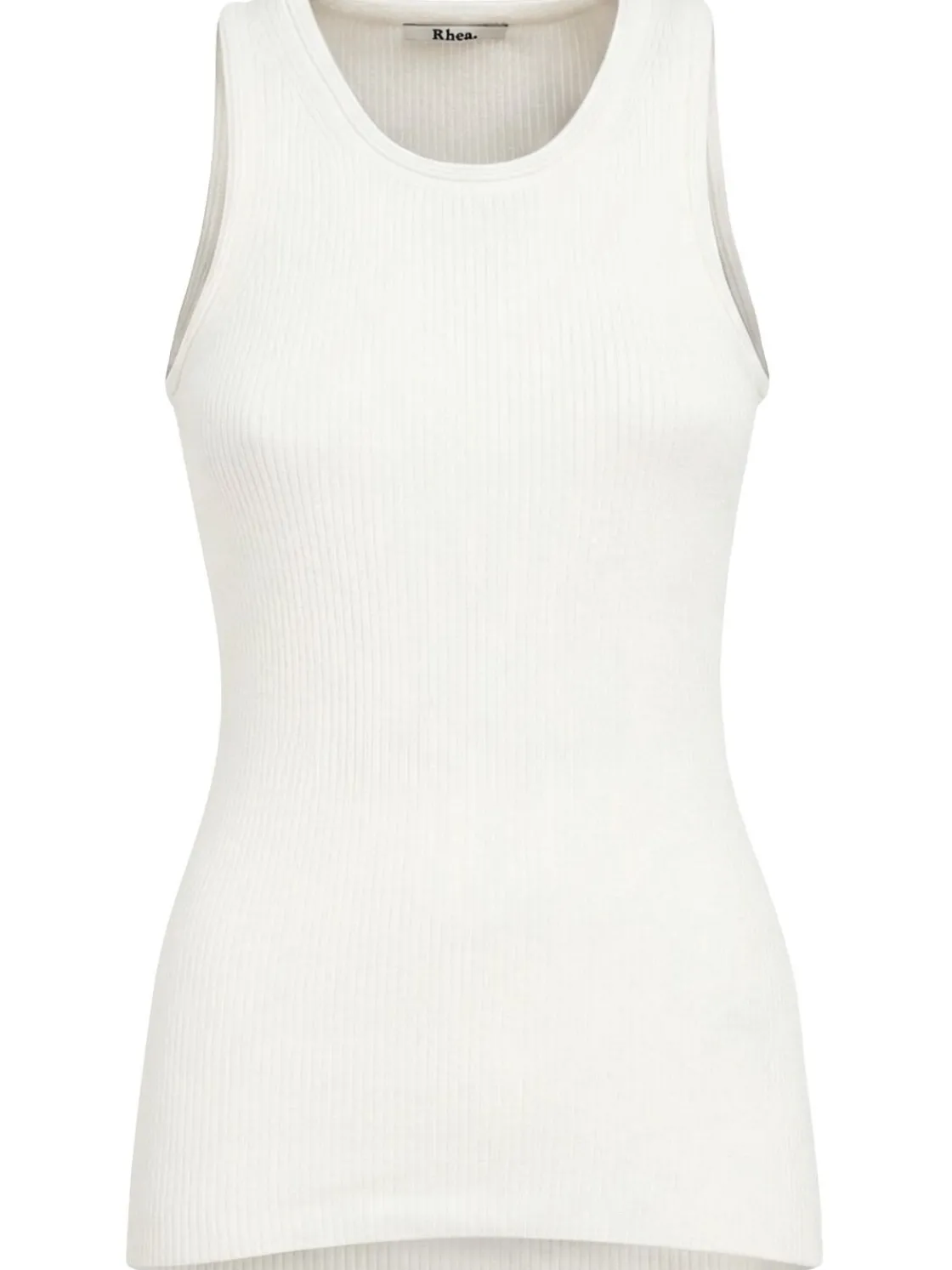 Ribbed cotton tank top