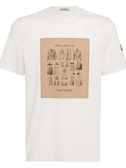 Safari wardrobe print cotton t-shirt