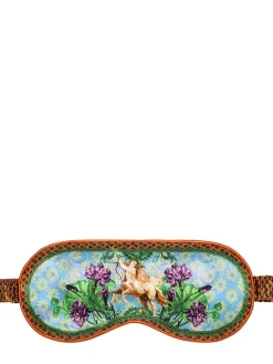Sagittarius printed silk sleep mask