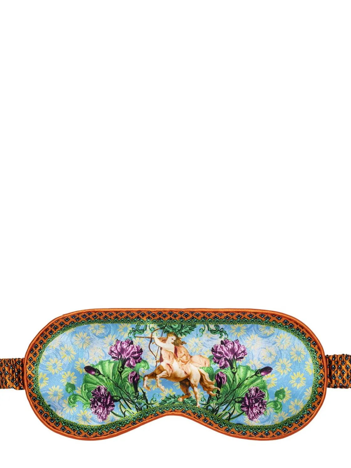Sagittarius printed silk sleep mask