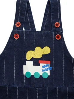Salopette in denim di cotone