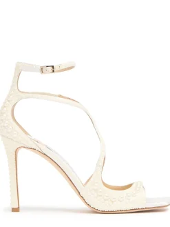 Sandali Azia in pelle con perle 95mm