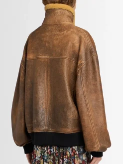 Sandor leather bomber jacket