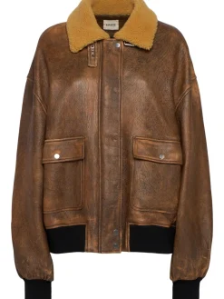 Sandor leather bomber jacket
