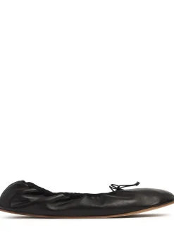 Scarpe basse Round Ballet in pelle