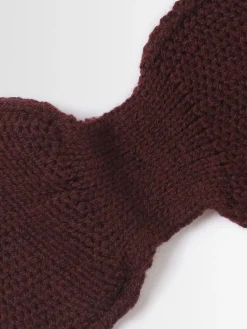 Sciarpa in maglia di misto lana