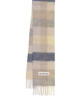 Sciarpa in misto alpaca con logo