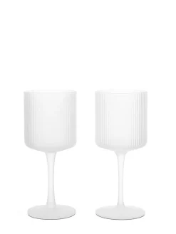 Set di 2 bicchieri da vino bianco Ripple