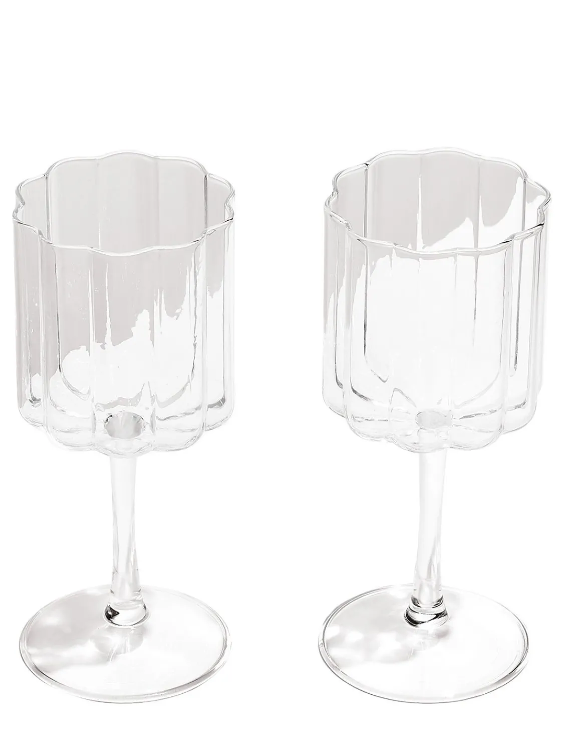 Set di 2 bicchieri da vino Wave