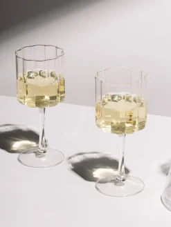 Set di 2 bicchieri da vino Wave