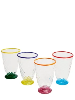 Set di 4 bicchieri Murano