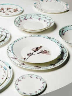 Set di 2 piatti da dessert Blossom Milk