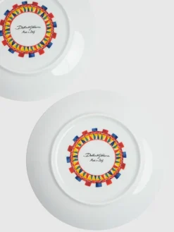 Set di 2 piatti da frutta Limoni Carretto