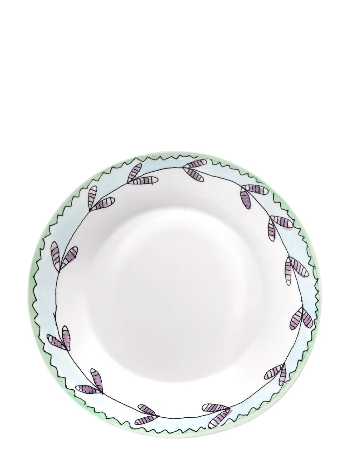 Set di 2 piatti fondi Blossom Milk