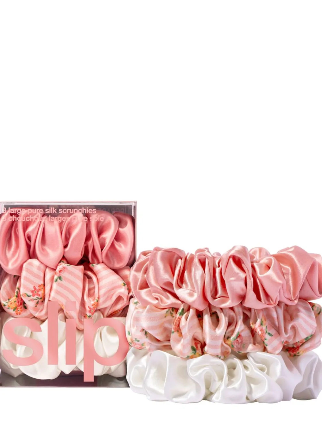 Set di 3 scrunchie grandi in seta
