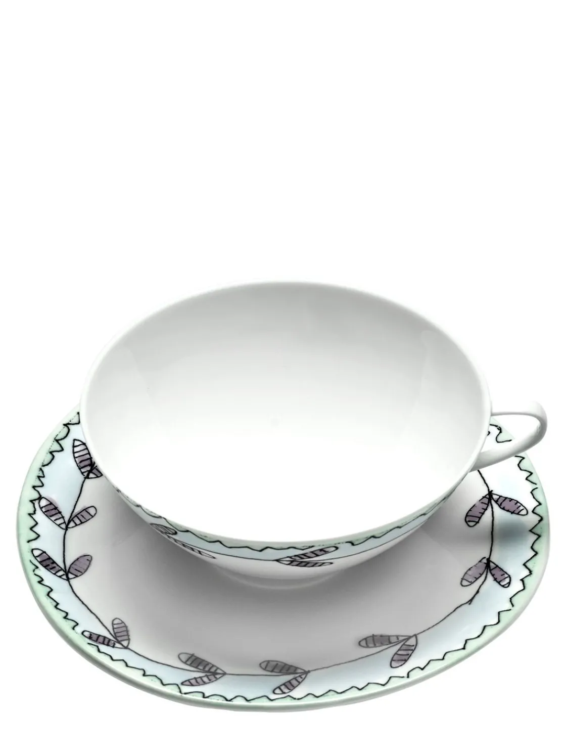 Set di 2 tazzine e piattini Blossom Milk