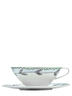 Set di 2 tazzine e piattini Blossom Milk