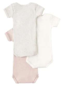 Set of 3 cotton bodysuits