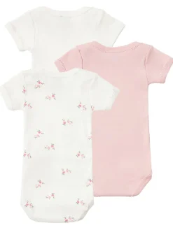 Set of 3 printed cotton bodysuits