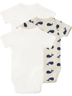Set of 3 printed cotton bodysuits