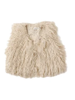 Shaggy plush vest
