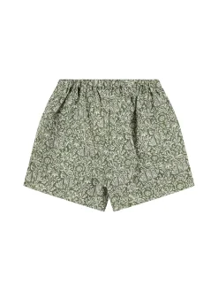 Shorts in cotone stampato stretch