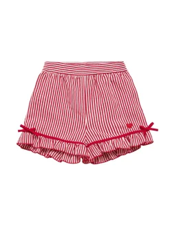 Shorts in viscosa a righe