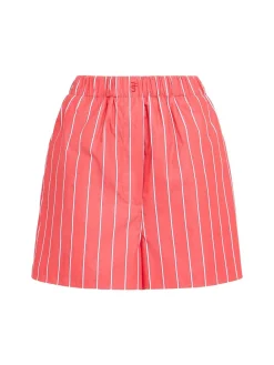 Shorts Lui in popeline di cotone a righe