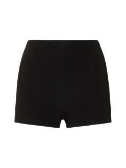 Shorts vita alta in jersey