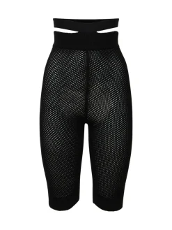 Shorts vita alta in maglia di viscosa