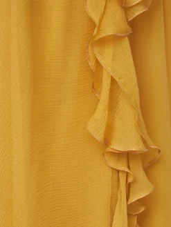 Silk mousseline long dress