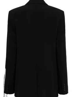 Single breast grain de poudre blazer
