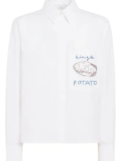 Single Potato cropped shirt