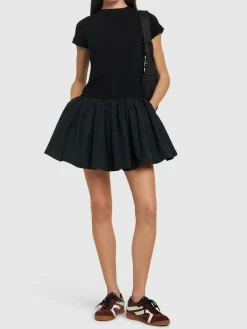 Skort Memory in taffetà arricciato