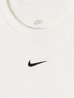 Slim fit ribbed stretch cotton t-shirt