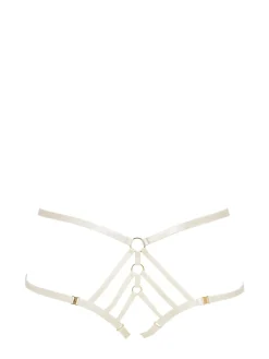 Slip aperti Art Déco in raso