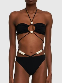 Slip bikini in jersey / decorazioni