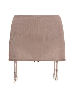 Slip in viscosa di seta con reggicalze
