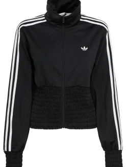 Smocked track top