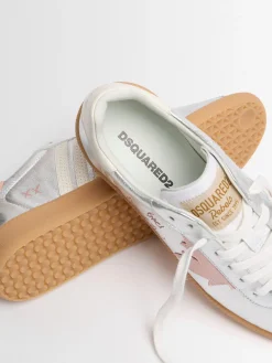 Sneakers Dsquared2 Rebel effetto metallizzato