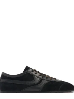 Sneakers in camoscio e pelle